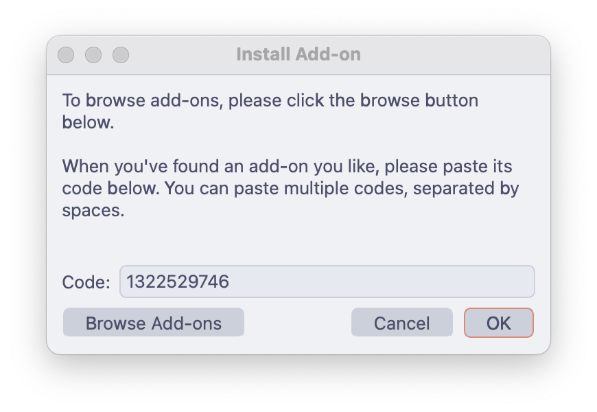 Get Add-Ons Dialog
